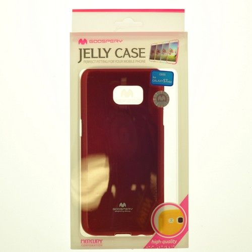 Samsung S7 Edge Goospery Jelly Case,Red