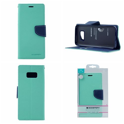 &nbsp;Samsung S8 Plus Goospery Journal de fantaisie Flip, bleu sarcelle