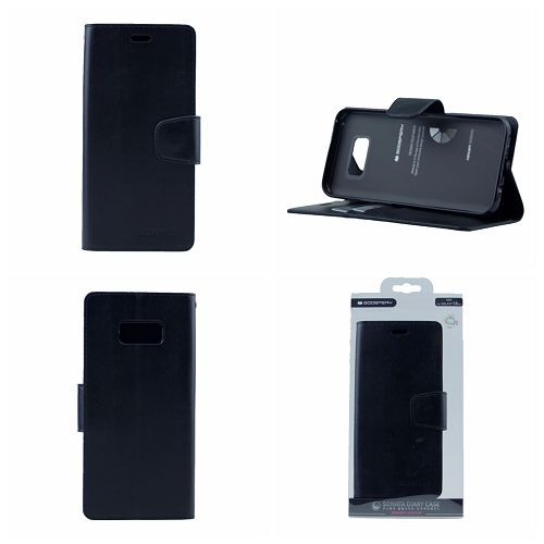 Samsung S8 plus Goospoery Sonata Diary Flip, noir