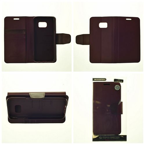 Samsung S7 Goospery Sonata Diary Flip,Burgundy