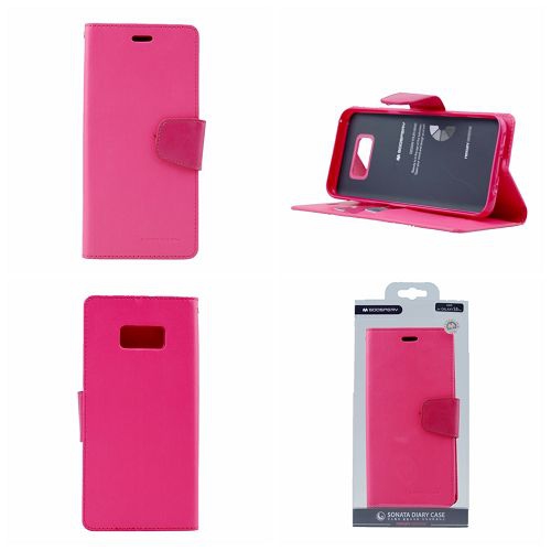 &nbsp;Journal de sonate pour sonate Samsung S8 Plus Goospery, rose vif
