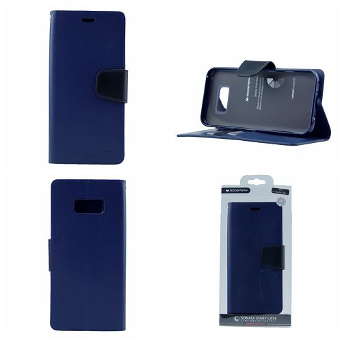 &nbsp;Journal de sonate pour sonate Samsung S8 Plus Goospery, bleu marine