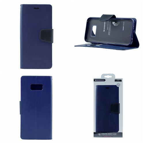 Samsung S7 Goospery Sonata Diary Flip, Navy Blue