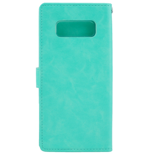  Journal Samsung Note 8 Goospery BlueMoon, bleu sarcelle