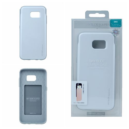 Samsung S7 Edge Goospery Sky Slide Bumper Case, White