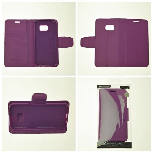 Samsung S7 Edge Goospery Sonata Diary Flip, Purple