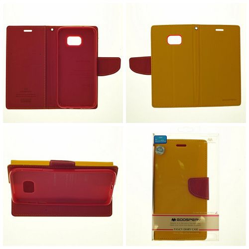Samsung S7 Edge Goospery Fancy Diary Flip,Yellow