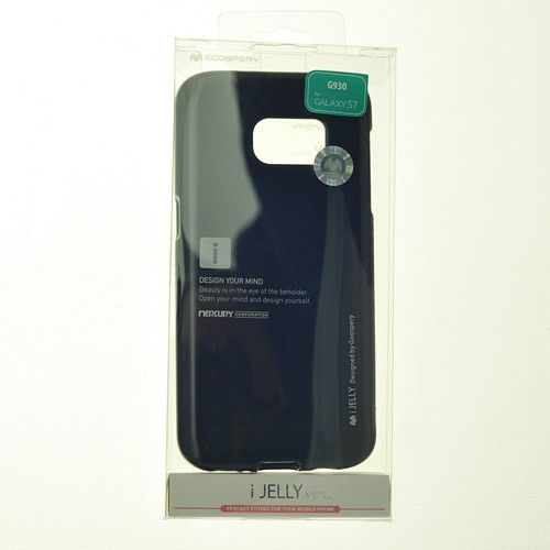 Samsung S7 Edge Goospery iJelly Metal Case,Black