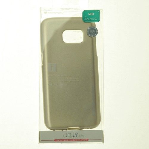 Samsung S7 Edge Goospery iJelly Metal Case,Gold