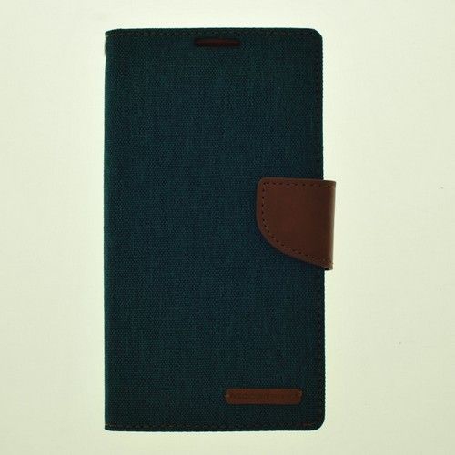 Samsung S7 Edge Goospery Canvas Diary Flip,Green