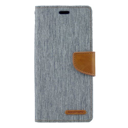 Samsung S7 Edge Goospery Canvas Diary Flip, Grey