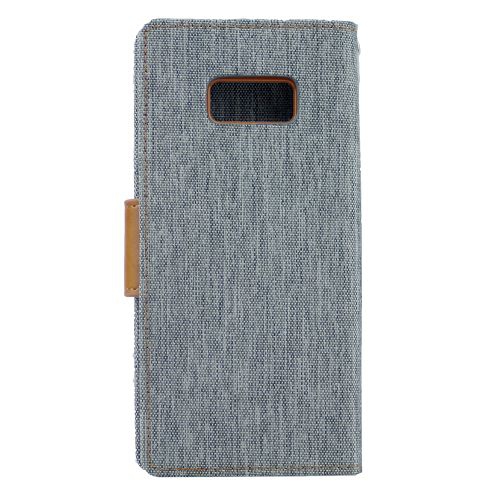 Samsung S7 Edge Goospery Canvas Diary Flip, Grey