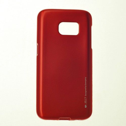 Samsung S7 Edge Goospery iJelly Metal Case,Red