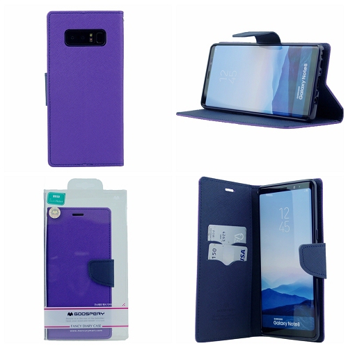 &nbsp;Samsung Note 8 Goospery Journal de fantaisie Flip, violet
