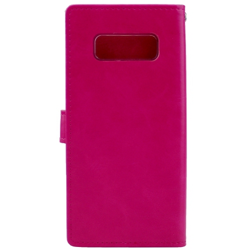 Samsung Note 8 Goospery BlueMoon Diary Case, Hot Pink