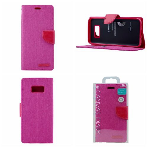 Samsung S7 Edge Goospery Canvas Diary Flip, Pink