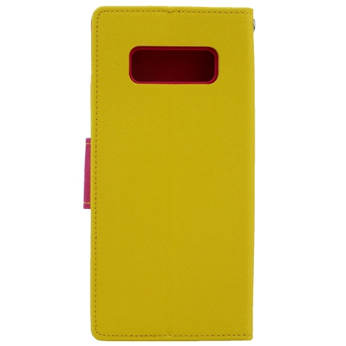 &nbsp;Samsung Note 8 Goospery Journal de fantaisie Flip, jaune