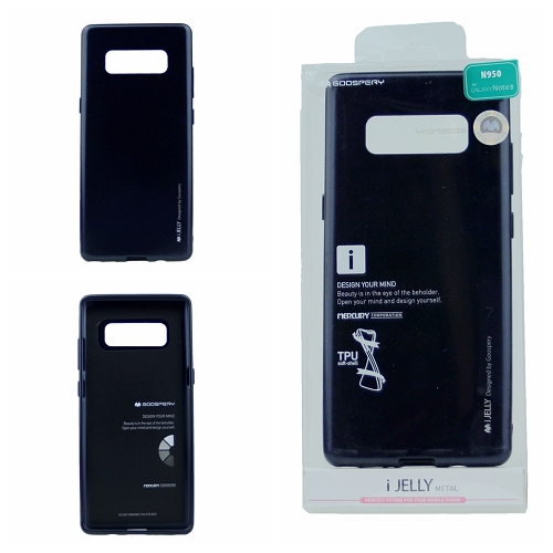 Coque Samsung Galaxy Note 8 Goospery ijelly, noir