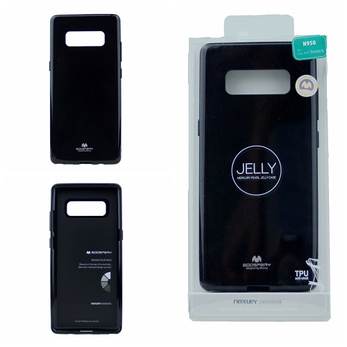  Coque Samsung Note 8 Goospery Jelly, Noir