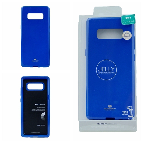  Coque Samsung Note 8 Goospery Jelly, Bleu