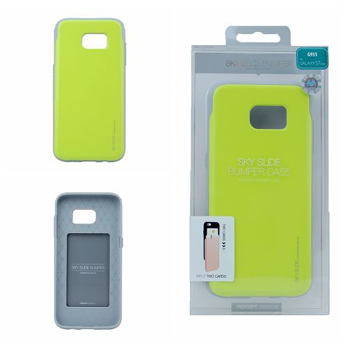 &nbsp;Étui pare-chocs Sky Slide pour Samsung S7 Edge, vert