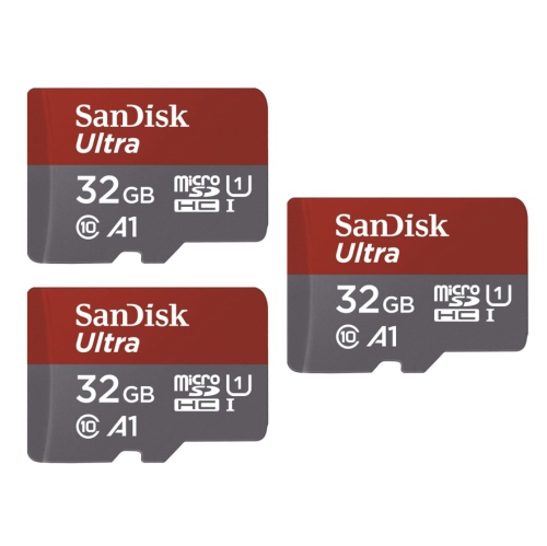 Sandisk Ultra 32GB Micro SDHC UHS-I Card with Adapter - 98MB/s U1 A1 -  SDSQUAR-032G-GN6MA (2 Pack)