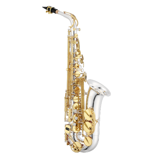 Jupiter JAS1100SGQ 1100 Series Alto Saxophone with Case - Silver-Plated with Gold Keys
