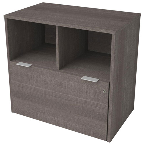 i3 Plus Lateral File Cabinet - Bark Grey