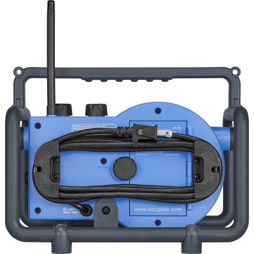 Sangean BlueBox AM/FM Ultra-Rugged Digital Receiver with Bluetooth - 12.4", Blue