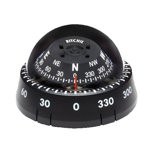 RITCHIE COMPASSES Compass, Kayak Mount, 2.75" Dial, Black