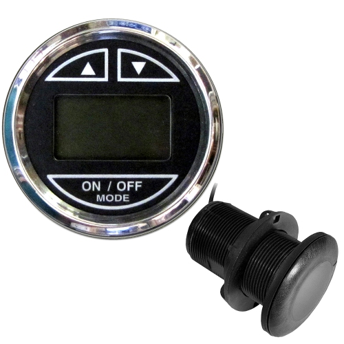 FARIA BEEDE  Faria 2" Depth Sounder W/thru-Hull Transducer - Chesapeake - Stainless Steel Bezel In Black
