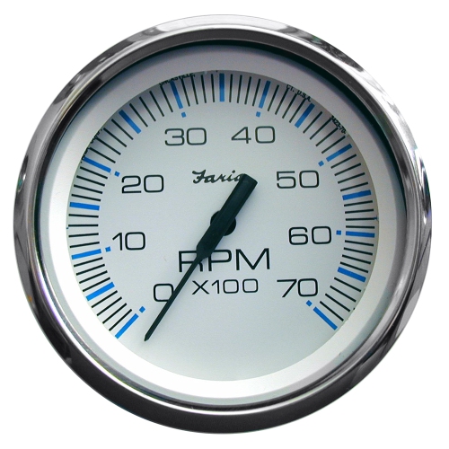 FARIA BEEDE  Faria Chesapeake Ss 4" Tachometer - 7, 000 Rpm (Gas - All Outboards) In White
