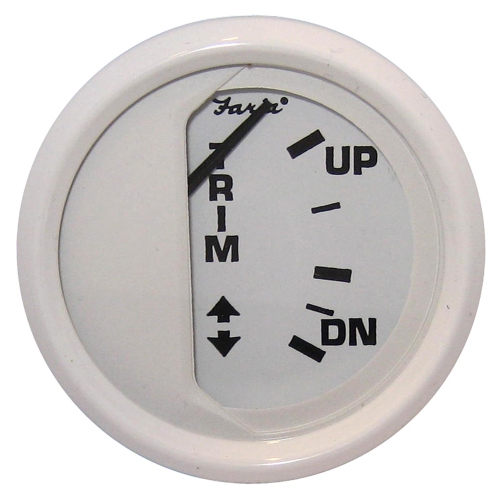FARIA BEEDE  Faria Dress 2" Trim Gauge (Mercury / Mariner / Mercruiser / Volvo Dp / Yamaha-2001 And Newer) In White
