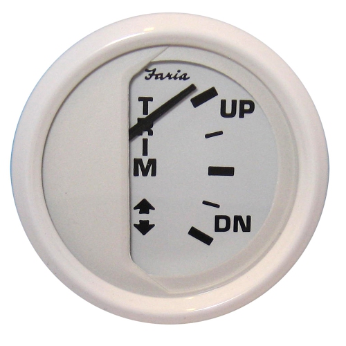 Faria Dress White 2" Trim Gauge (J/E/Suzuki Outboard) Best Buy Canada