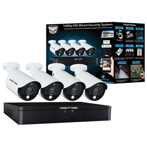 night owl 1080p hd wired and wireless security system