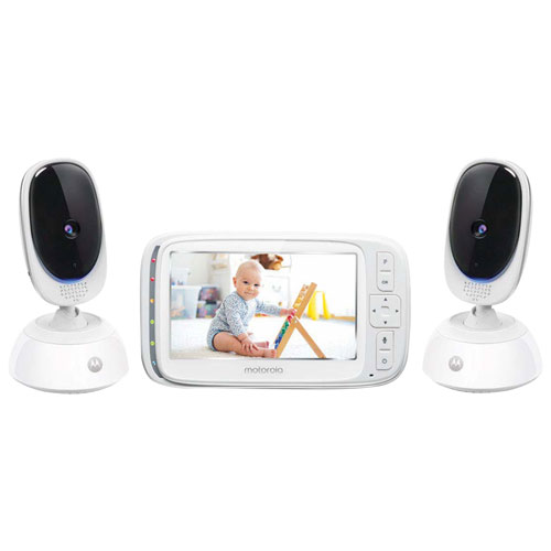 Motorola 5 Video Baby Monitor With 2 Cameras And Night Vision Comfort75 2 Best Buy Canada