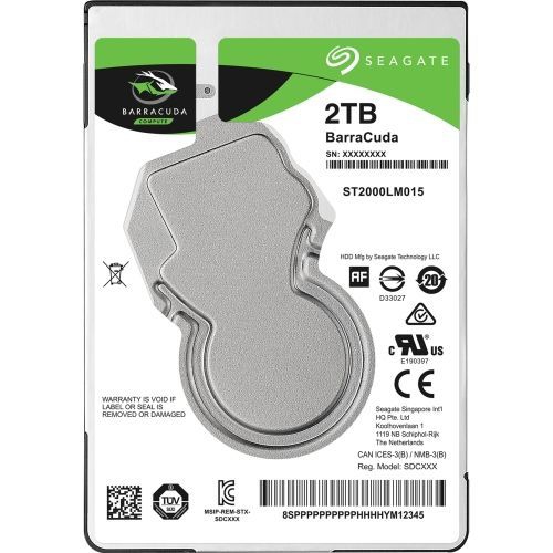 Seagate Barracuda St2000lm015 2 Tb Hard Drive - Sata - 2.5" Drive - Internal - 5400rpm -