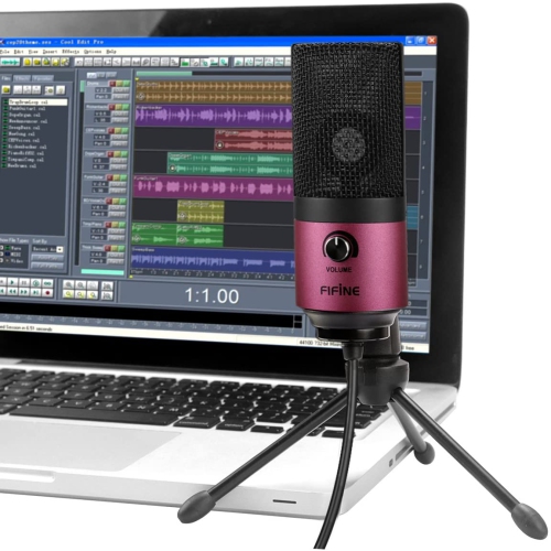 Fifine Usb Podcast Condenser Microphone Recording On Laptop, No Need Sound Card Interface and Phantom Power-K669