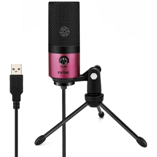 Fifine Usb Podcast Condenser Microphone Recording On Laptop, No Need Sound Card Interface and Phantom Power-K669