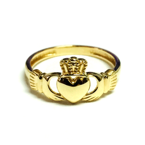 JEWELRY AFFAIRS  14K Gold Claddagh Ring In Yellow