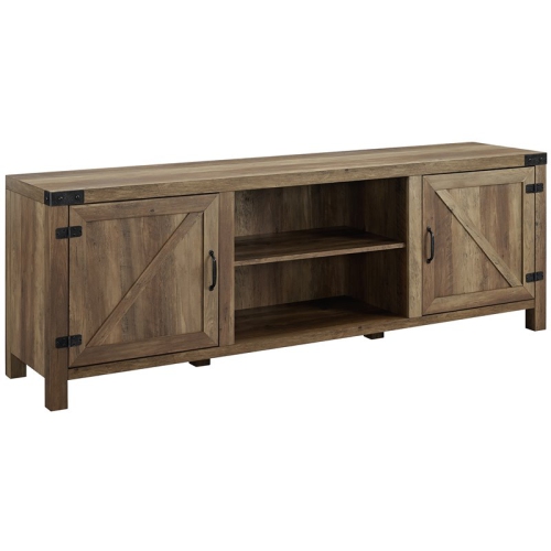 WALKER EDISON We Furniture Home Media Durable 70" Modern Farmhouse Tv Stand - Rustic Oak 