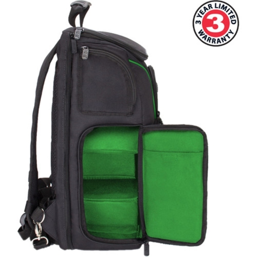 USA GEAR GRSLS17100GNEW DSLR Camera Backpack Green