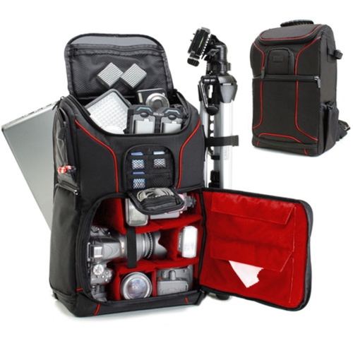 USA GEAR GRSLS17100RDEW DSLR Camera Backpack Red