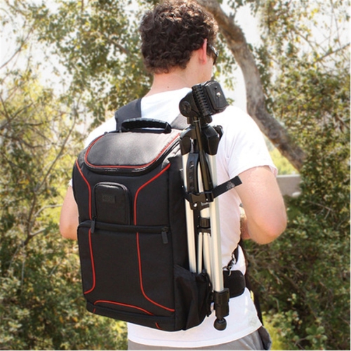 USA GEAR GRSLS17100RDEW DSLR Camera Backpack Red