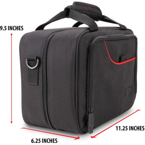 USA GEAR GRSLS14100RDEW Nintendo Switch Transport Case with Storage Compartments Red