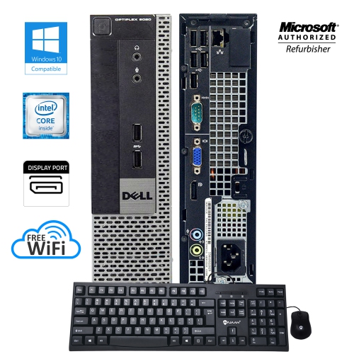 Refurbished (Good) - Dell Optiplex 990 USFF Mini Desktop PC, intel