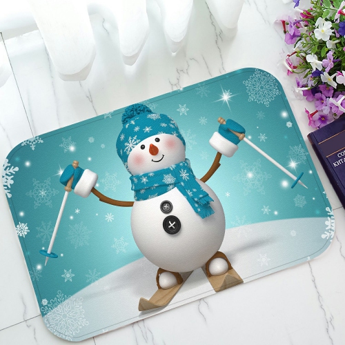 Zkgk Winter Snowman Non Slip Doormat Indoor Outdoor Bathroom Doormat 23 6x15 7 Inches