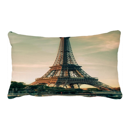 Zkgk Paris Eiffel Tower Pillowcase Home Decor Pillow Cover Case