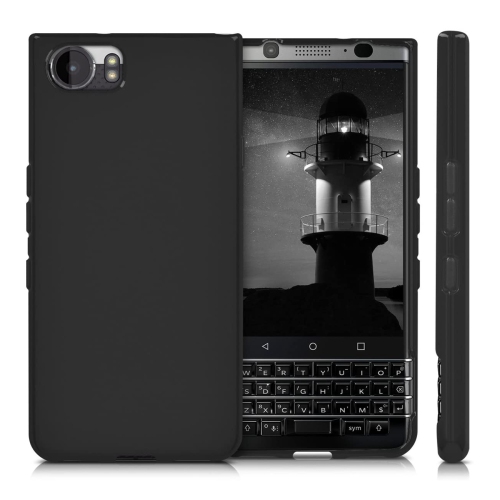 【CSmart】 Ultra Thin Soft TPU Silicone Jelly Bumper Back Cover Case for Blackberry KeyOne K1, Black