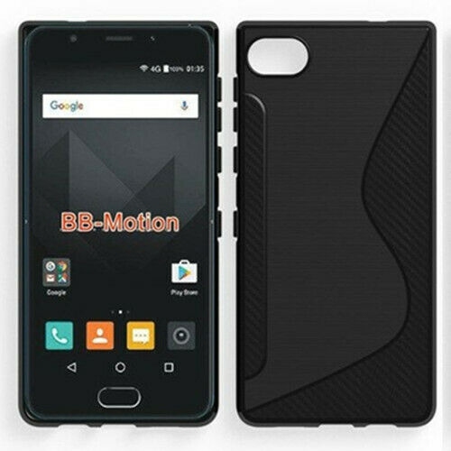 【CSmart】 Ultra Thin Soft TPU Silicone Jelly Bumper Back Cover Case for Blackberry Motion, Black